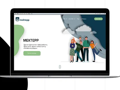 Mektepp Website design figma illustration illustrator minimal ui uiux ux vector website website design