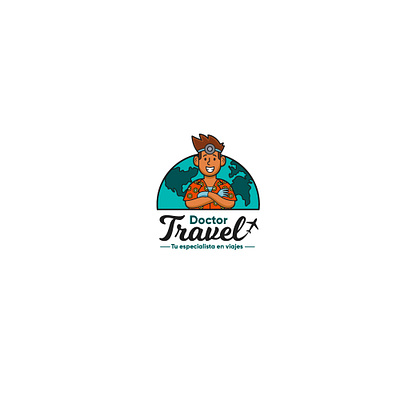 Dr Travel Logo graphics illustration illustrator logo vector