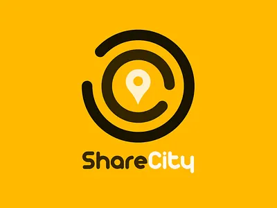 Rideshare Car Service Logo dailylogo dailylogochallenge day 29 logo rideshare sharecity vector