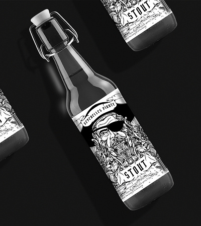 Saychelles Pirate beer branding brand identity design dribbble illustration pirate