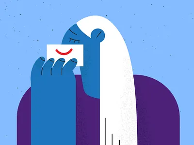 smile character color feelings illustration people