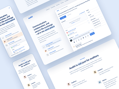 🏠 Auditi Homepage - Features audit audit app audit software clean clean design clean ui clean ui ux features page finance finance app finance dashboard product page saas design saas website ui ux ui design webdesign