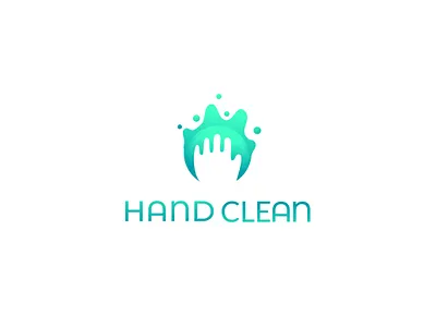 Hand Clean Logo Design Concept clean design hand logo modern