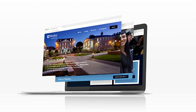 Wesley College Admissions Mockup freelance design mockup webdesign website wordpress