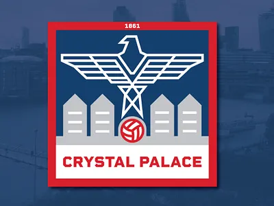 Crystal Palace Logo (Concept) branding design flat football icon illustrator logo minimal vector