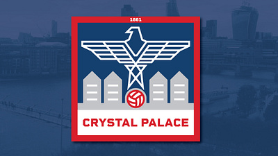 Crystal Palace Logo (Concept) branding design flat football icon illustrator logo minimal vector