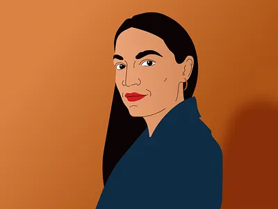 AOC design figma illustration portrait portrait illustration vector