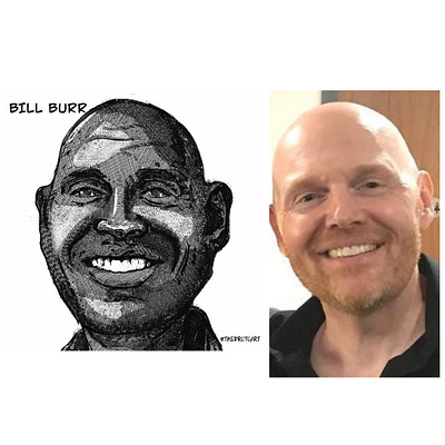 Bill Burr Caricature bill burr comedy illustrator ipad portrait illustration procreate protoart