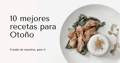 Post de recetas anuncio catalog comida food recipe app recipes ui