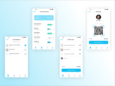 Trustio mobile app aesthetic barcode contract contracting contractor contracts design escrow minimal mobile mobile app mobile app design mobile design mobile ui payment payment method splash screen typography ui ux