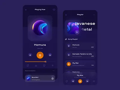 Music Player Exploration clean cover dark dark mode dark ui figma glassmorphism media media player modern music music app music player neumorphic neumorphic design neumorphism player playing playlist song