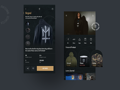 Maternal - Responsive Fashion Website Concept banner card card design cards cards ui category dark dark app dark mode dark theme dark ui detail page ecommerce fashion homepage landing page design online store product responsive design search result