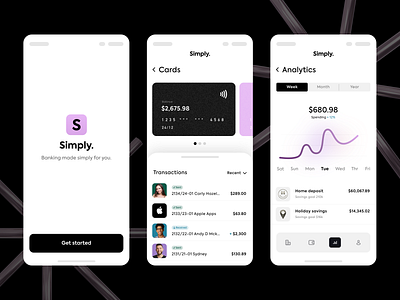 Banking mobile interface analytics chart app banking banking app bankingapp black branding branding concept branding design cashback design finance finance app icons payment payment app pink sign up ui ux