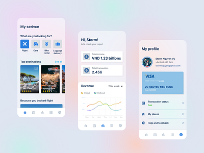 Travel Mobile App design mobile app tourism travel ui