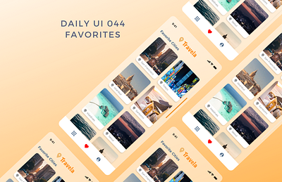 Daily UI 044 favorites app design daily ui 044 dailyui favorites frosted glass ios iphone12