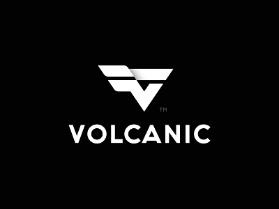 Volcanic Logo design (UNUSED) a b c d e f g h i j k l m n black brand branding design icon logo mark o p q r s t u v w q y z v v logo vector icon icons marks symbol wing wings logo