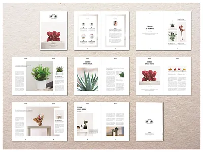 Nature Magazine brochure catalog fashion indesign lookbook magazine nature newsletter photography portfolio template