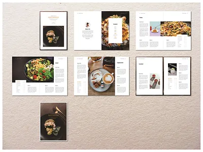 Mayonnaise Recipe Book / Cookbook brochure catalog chef cookbook guide indesign kitchen magazine newsletter portfolio recipebook template