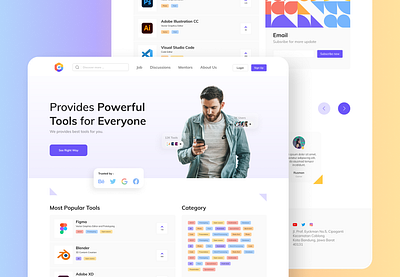 Gear.bwa Landing Page design figma tools ui uidesign ux web webdesign