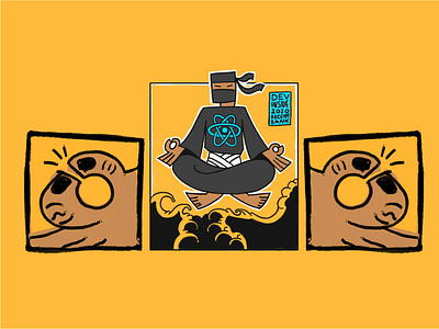 React ninja comic comic ninja react receipt bank