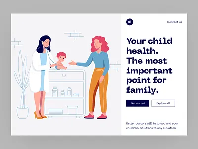 Medicine Illustrations 18design character children clean clean ui doctor illustration medical medicine minimalism pediatric ui uiux ux vector