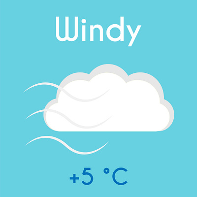 Weather icon - windy icon icon design weather icon