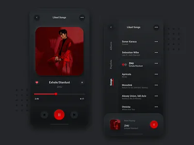 Music Player - Neumorphism concept design music neumorphism neumorphism ui player ui ux