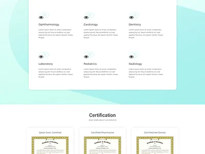 Vet Rashed Home Page bit apps bit code design doctor doctor landing page doctor portfolio homepage landingpage pet app pet care pet homepage veterinary veterinary doctor