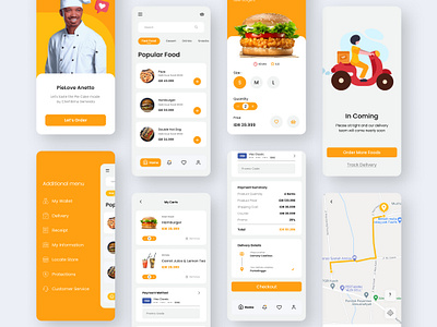 Food App app design food and drink food app foodapp minimalist modern ui uiapp uidesign uiux user interface user interface design userinterface