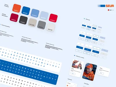 SEUR Components branding kit logo ui