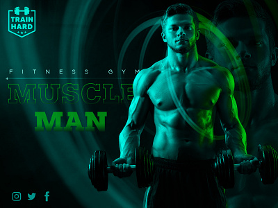 Train Hard Gym Banner Design | Propel Guru banner ad banner concept banner design brand design branding gym gym app gym banner gym flyer poster design posterart