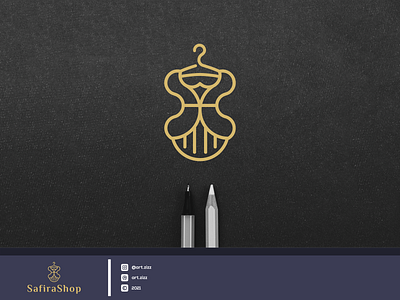 SafiraShop adobe photoshop art awesome branding clothing coporate creative logo flat for sale icon lineart logo logo design logos minimalist modern logo shop simple design typography vector