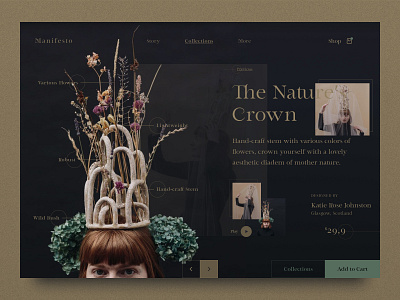 Visual Diary – Web Design Exploration aesthetic aesthetics art art direction beautiful creative creative direction crown decorations design designer graphic design inspiration layout minimal typography ui uiux ux webdesign