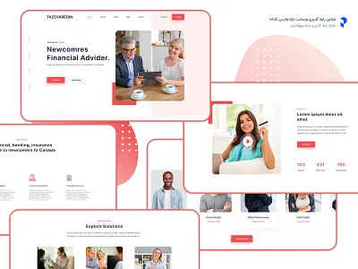 financial adviser ui design financial advisor landingpage ltr redesign concept ui ui design uidesign uiux website website design