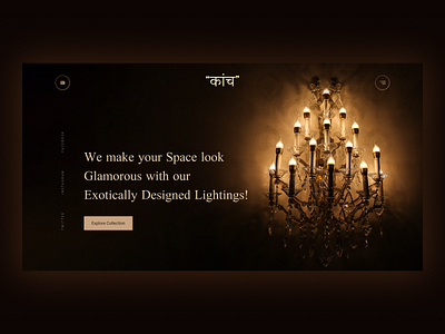 Web Design for Kaanch - Home Page adobe photoshop dark theme dark theme ui design figma figmadesign homepage design minimal designs minimalist ui design ui ux design user interface design webdesign website design