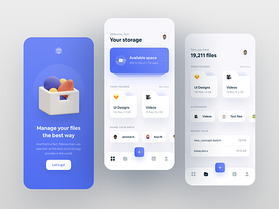 File Manager App UI app design design fireart fireartstudio flat inspiration interface minimal mobile mobile app mobile design mobile ui mobileinspiration mobiletrends mobileui trending uidesign uiinspiration uitrends uiuxdesign