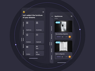 Furniture App app design furniture mobile mobile app ui ux