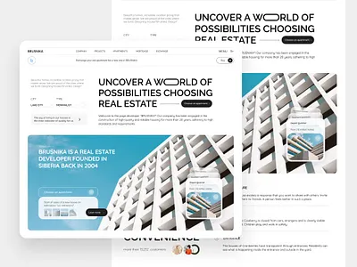 Real Estate Developer Web Design apartment finder digital property housing market interactive ui landing page modern interface platform design property website real estate responsive web tech typography ui ui design ux ux design ux ui design web design web platform website