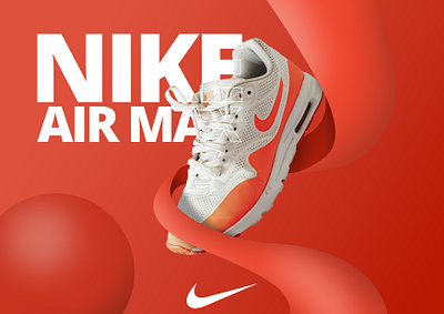 NIKE Shoes Ad ad branding design graphic design nike shoes