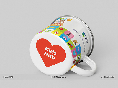 Kids Playground // Mug Design + Branding // Dubai, UAE branding design graphic design illustration kids logo packaging ui vector