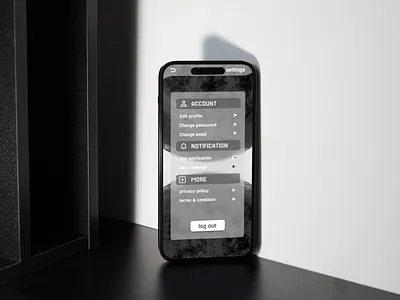 settings design app daily ui dailyui day007 day7 design settings ui