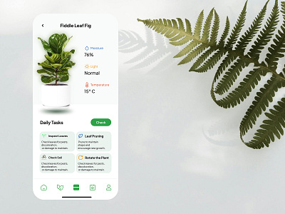 Plant Care App app design figma plant plant care ui ui designer uiux ux