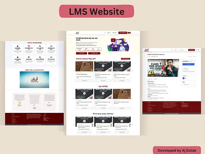 Learning menegement system website (LMS) website. aj estiak cms coloristweb elementorexpert lms shopify webdesign webdevolop webdevoloper websitebuilder wix woocommerce wordpress
