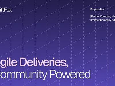 SwiftFox: Presentation template graphic design presentation design