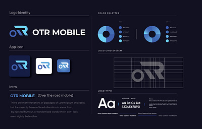 Otr Mobile(Over The Road Mobile0 blue logo blue logos blue white logo kamran ali kamranalidesigner kamranaliproduct designer logo logo design logodesign logos logotype ot logo otr otr mobile over the road mobile r logo tr logo