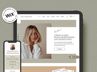 Coaching Website Template for WIX