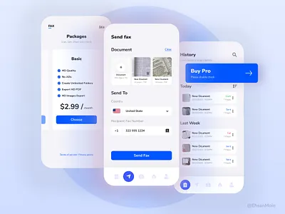 Scan and Fax Apps agency app design apple application application ui clean color creative design ios app ios app design mobile app mobile app design mobile ui scanner ui uidesign ux website