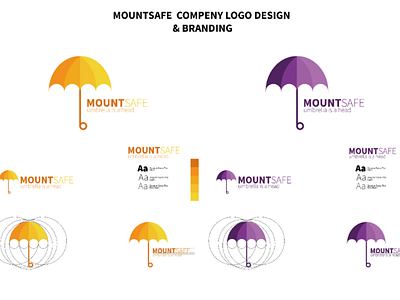 Mountsafe logo design and branding logo ilustration branding