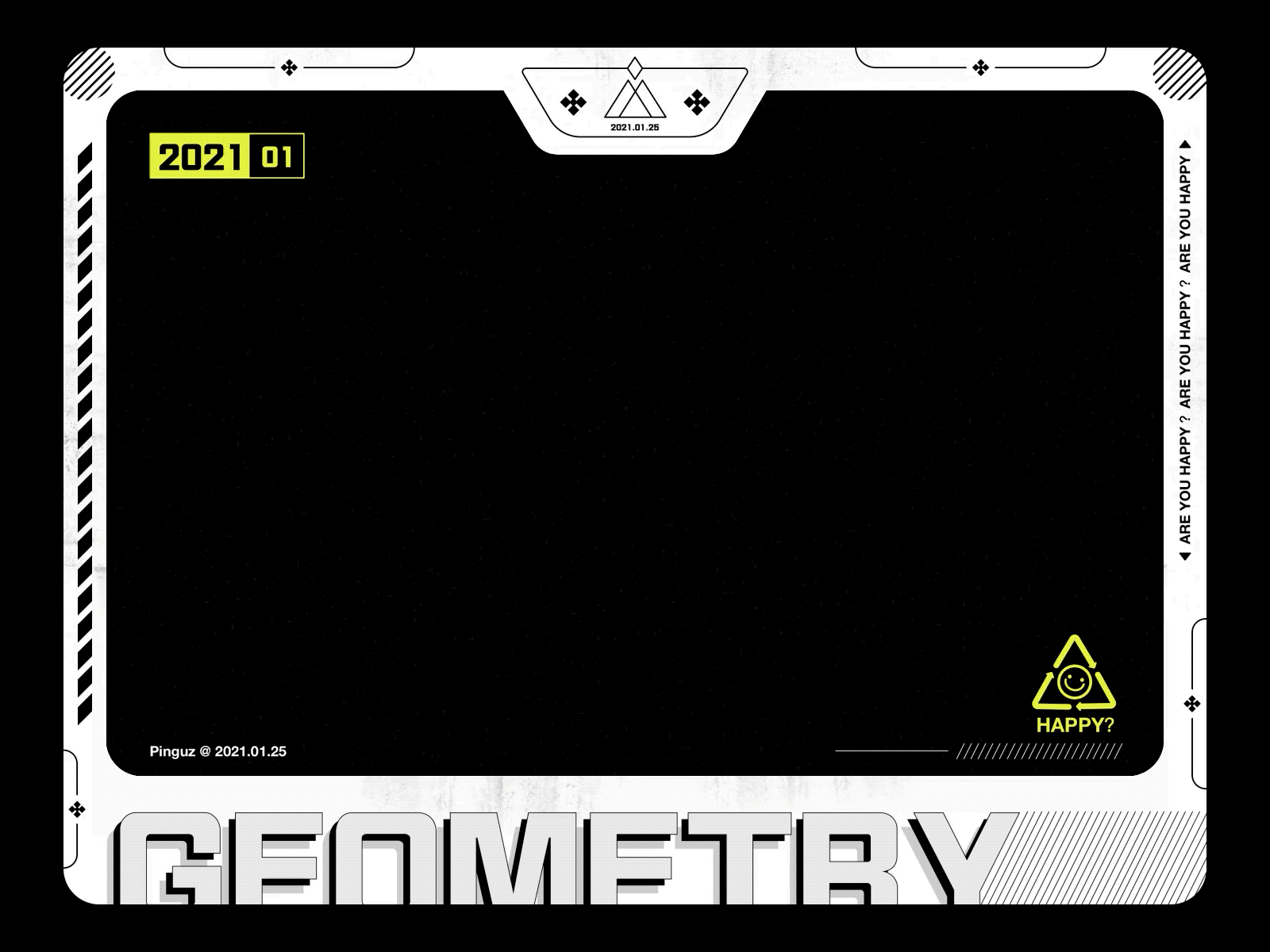 Geometry animation geometry hud retro ui