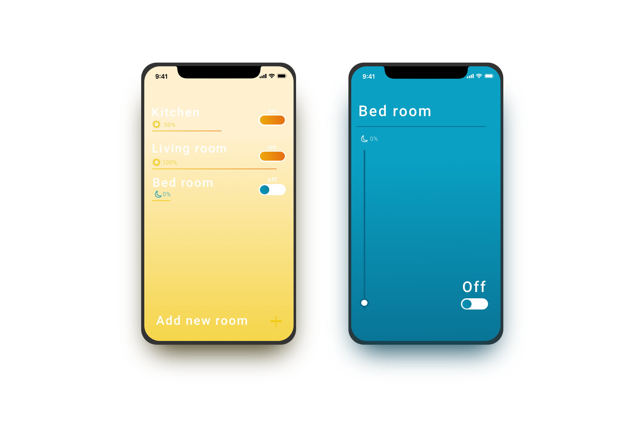 Example of On/Off app for home lights